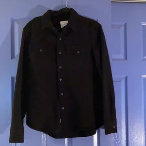 American Eagle Men’s Black Shirt Jacket (Size M)